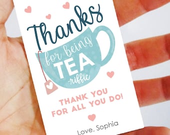 You are Terrific Gift Tag Printable Thank you for Being Amazing Tea Cup Gift Tag You are Amazing Tag | E001
