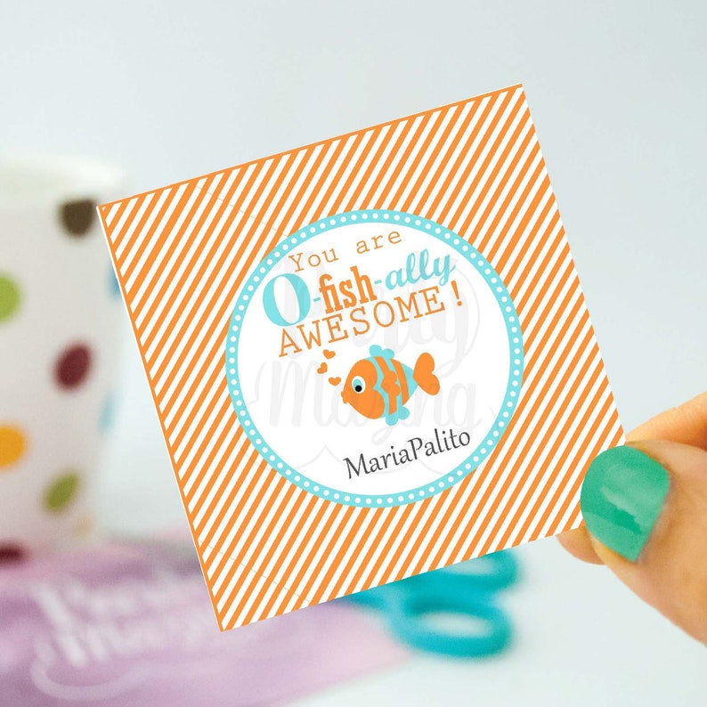 Editable On your own Are O-fish-ally Incredible Printable Thank on your own Tags for Less than the sea get together, university party or clmate items E146 picture relating to O Fish Ally Printable identified as Editable Yourself Are O-fish-ally Amazing Printable Thank yourself Tags for Underneath the sea bash, faculty get together or clmate presents E146