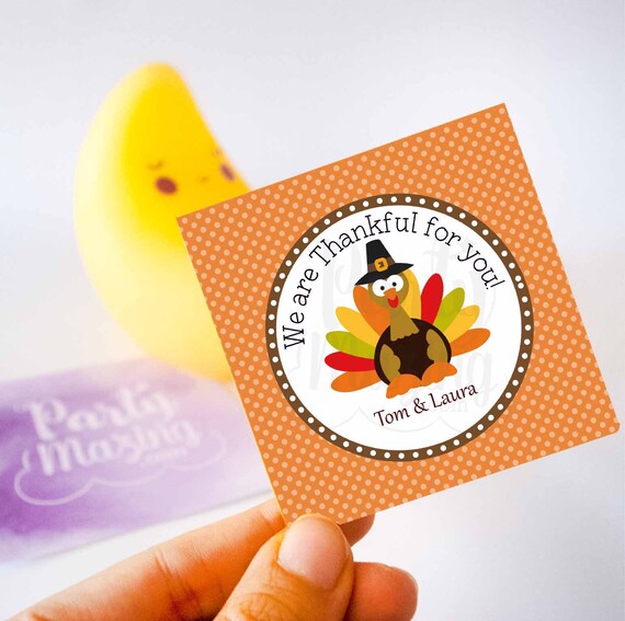 Editable Thanksgiving We are Thankful for you Favor Tag | PK18 | E218 Il_570xn