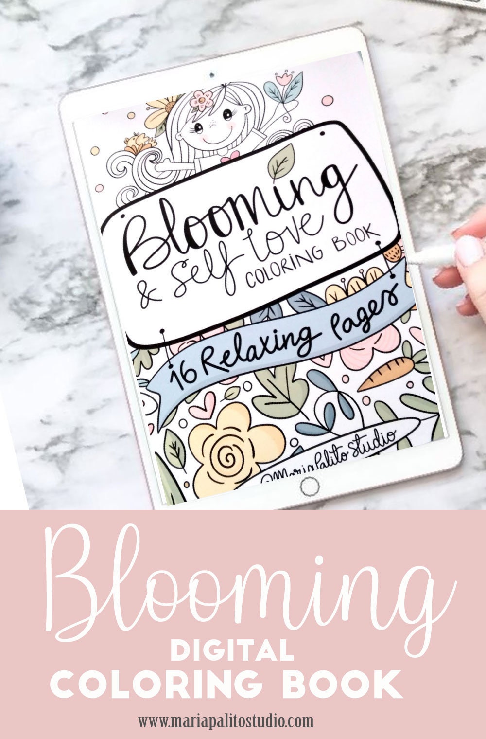 Download 16 Page Ipad Digital Coloring Book Procreate Coloring Book Etsy