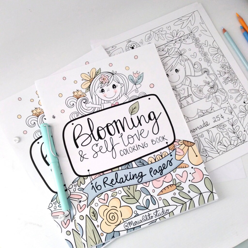Download 16 Page Ipad Digital Coloring Book Procreate Coloring Book | Etsy