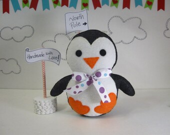 手縫い　可愛いペンギン～ ハンドメイド　可動関節 手縫い 可愛いペンギン～ ハンドメイド 可動関節