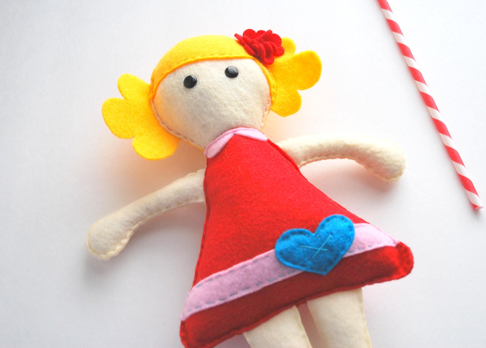 DIY Easy Felt Doll Pattern Basic Fabric Rag Doll Sewing Etsy