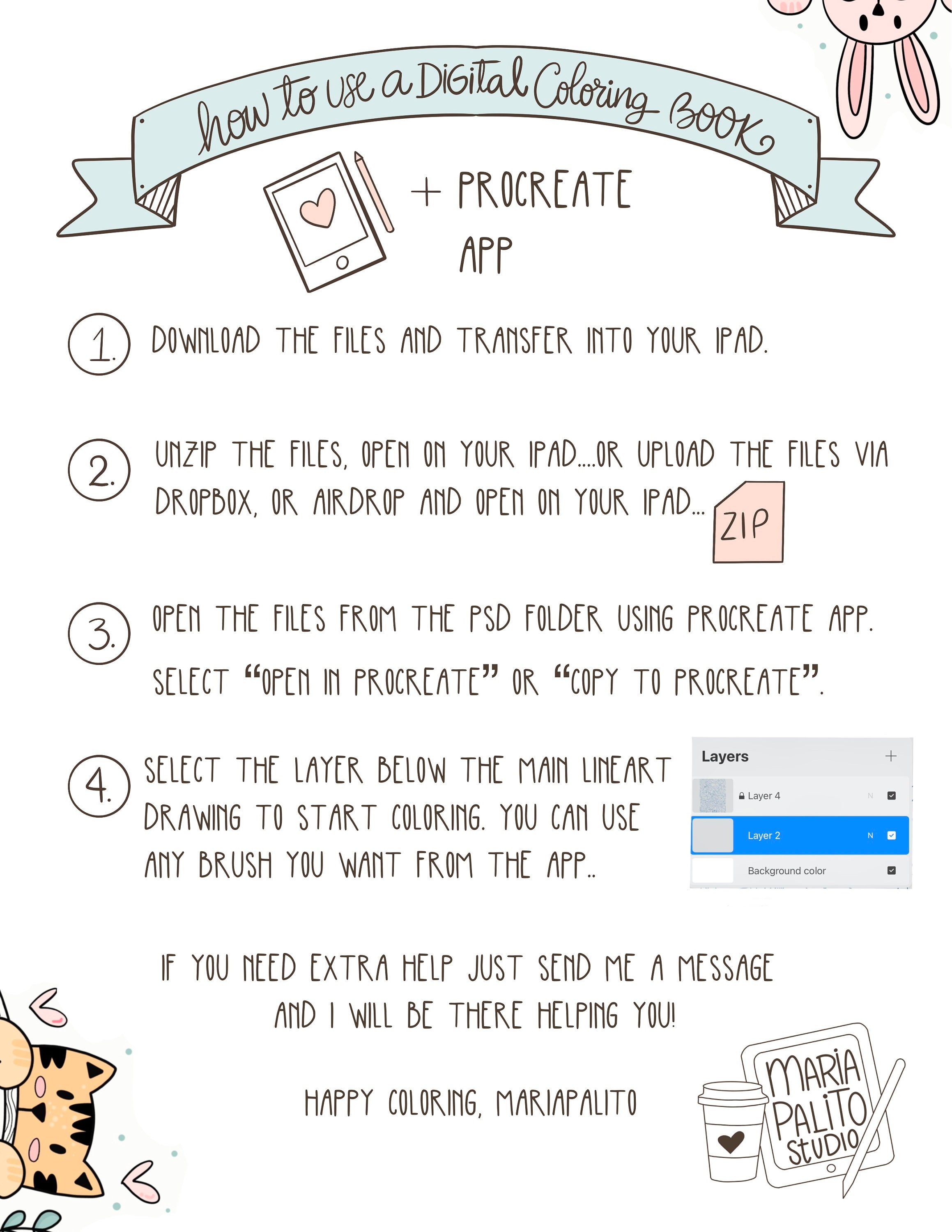 Download 16 Page Ipad Digital Coloring Book Procreate Coloring Book ...