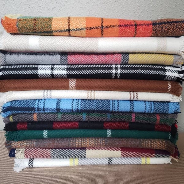 Plaid Fringe Toddler Scarf Childrens Infinity Scarves Plaid Baby Scarf Fringed Fall Scarf Toddler Girl Scarf Toddler Boy Scarf