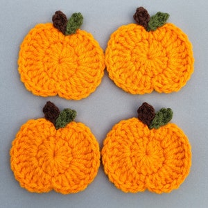 Crochet Pumpkin Pins - Set of 4