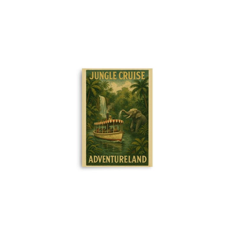 The Jungle Cruise Inspired Art Print Vintage Disney Ride Posters Retro — free download