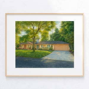 Golden Girls Aquarell Malerei Kunstdruck Blanchs Haus Illustration TV-Serie Fan Kunstwerk Poster Geschenkidee