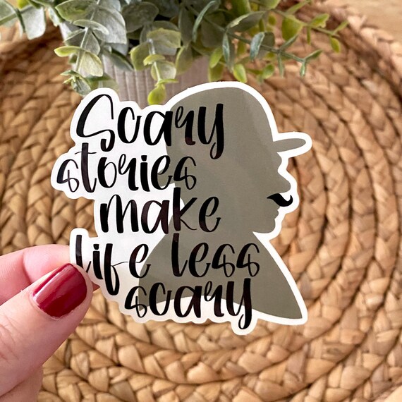 Agatha Christie Die Cut Sticker Vinyl Hercule Poirot Mustache Silhouette Fan Art Scary Stories Quote Decal Mystery Novel Reader Gift Ideas