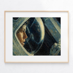 Ripley 1979 Película Alien Pintura acrílica Impresión artística Ilustración de extraterrestres Póster de película de ciencia ficción Astronauta espacial