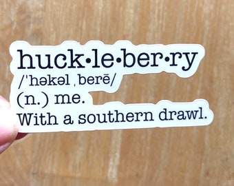 Huckleberry Definition Sticker