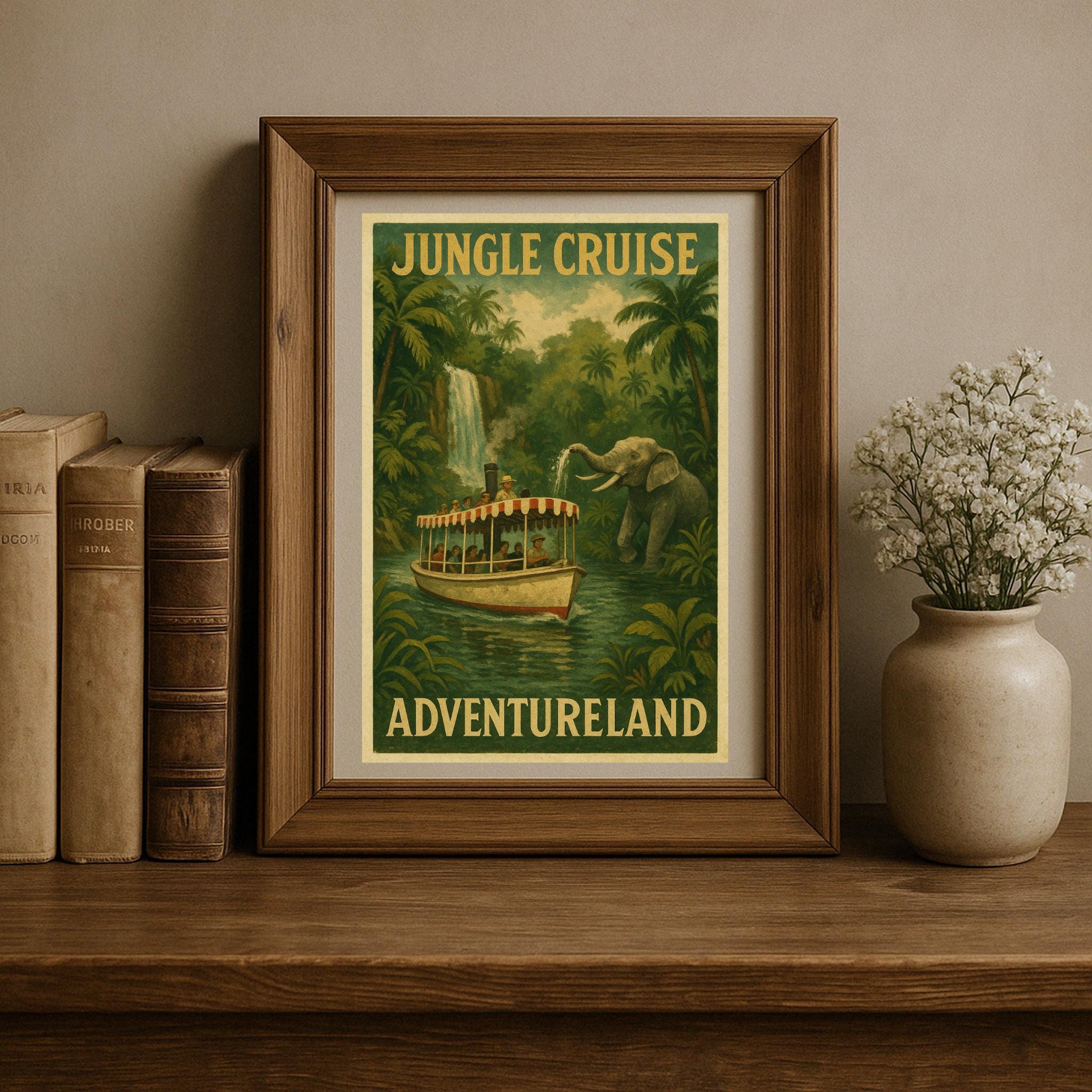 The Jungle Cruise Inspired Art Print Vintage Disney Ride Posters Retro — free download