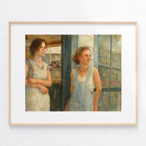Whistle Stop Cafe Watercolor Painting Inspired by Fried Green Tomatoes Art Print Classic Movie Posters Vintage Fan Artwork Illustrations