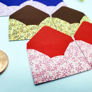 Ensemble de 10 cartes de remerciement avec enveloppe à motif de petites fleurs / Ensemble de mini cartes / Notes d'amour / Notes de remerciement