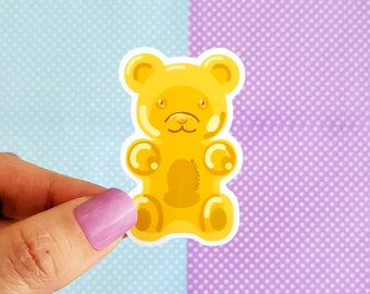 Cute Gummy Bear Sticker / Sweets Sticker / Colorful / Laptop Decals / Waterproof Stickers