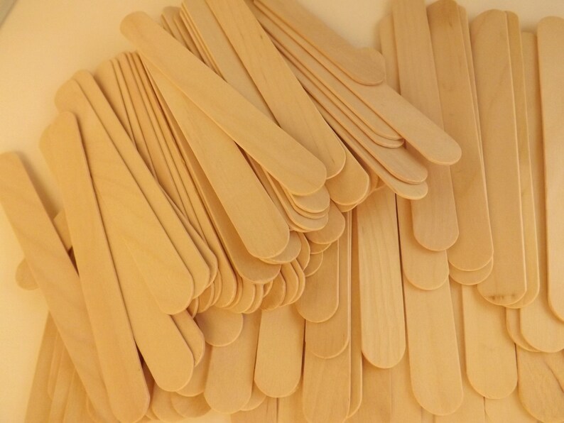 75 pieces Jumbo 6 x 1116 Craft Sticks Popsicle Sticks Tongue Depressors