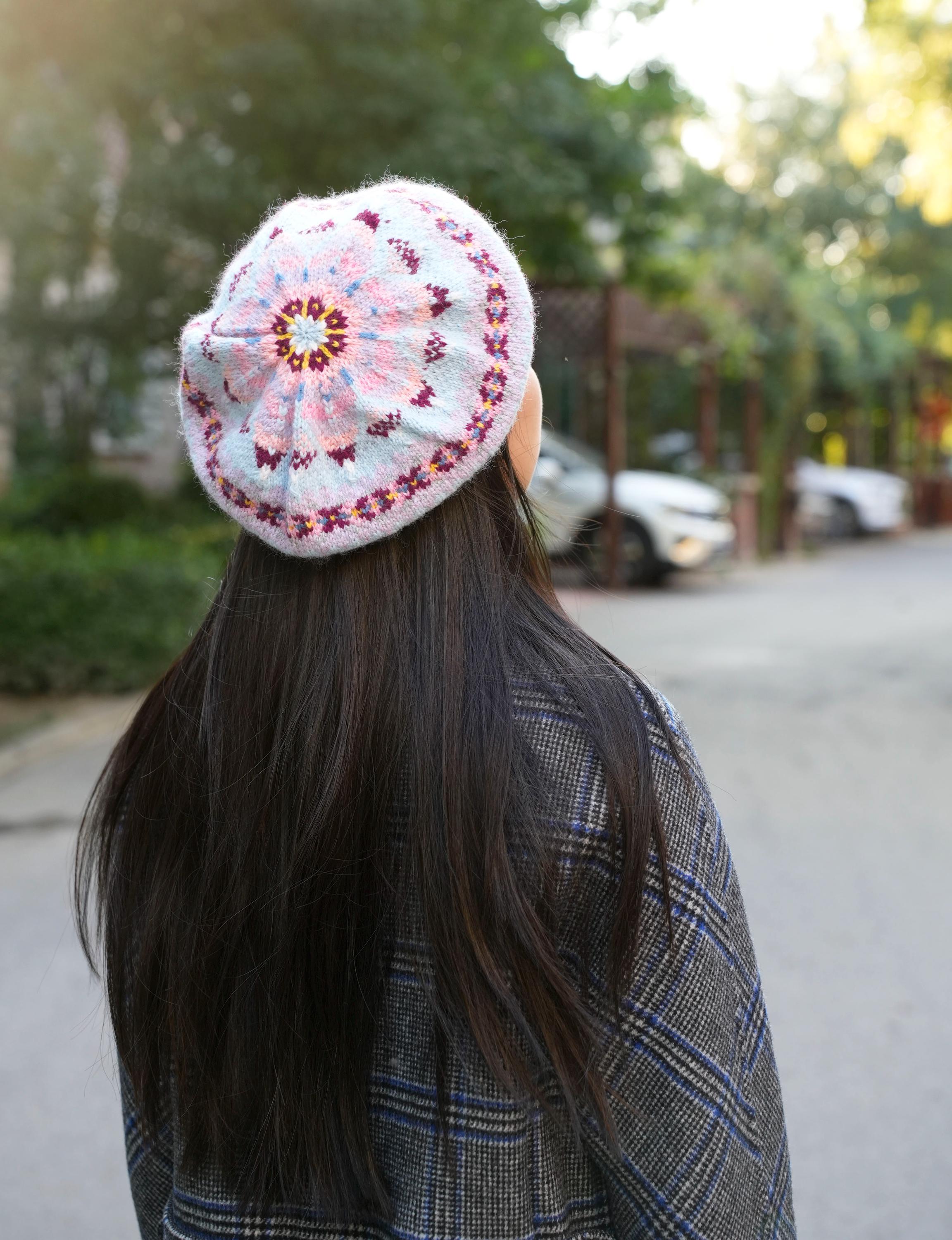 Fair Isle Wool Beret - Etsy