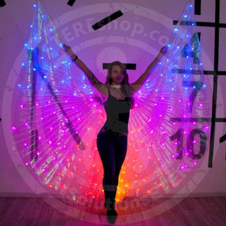 LED Bellydance Wings Pas de Bleu 200 LEDs MIX color /_B02