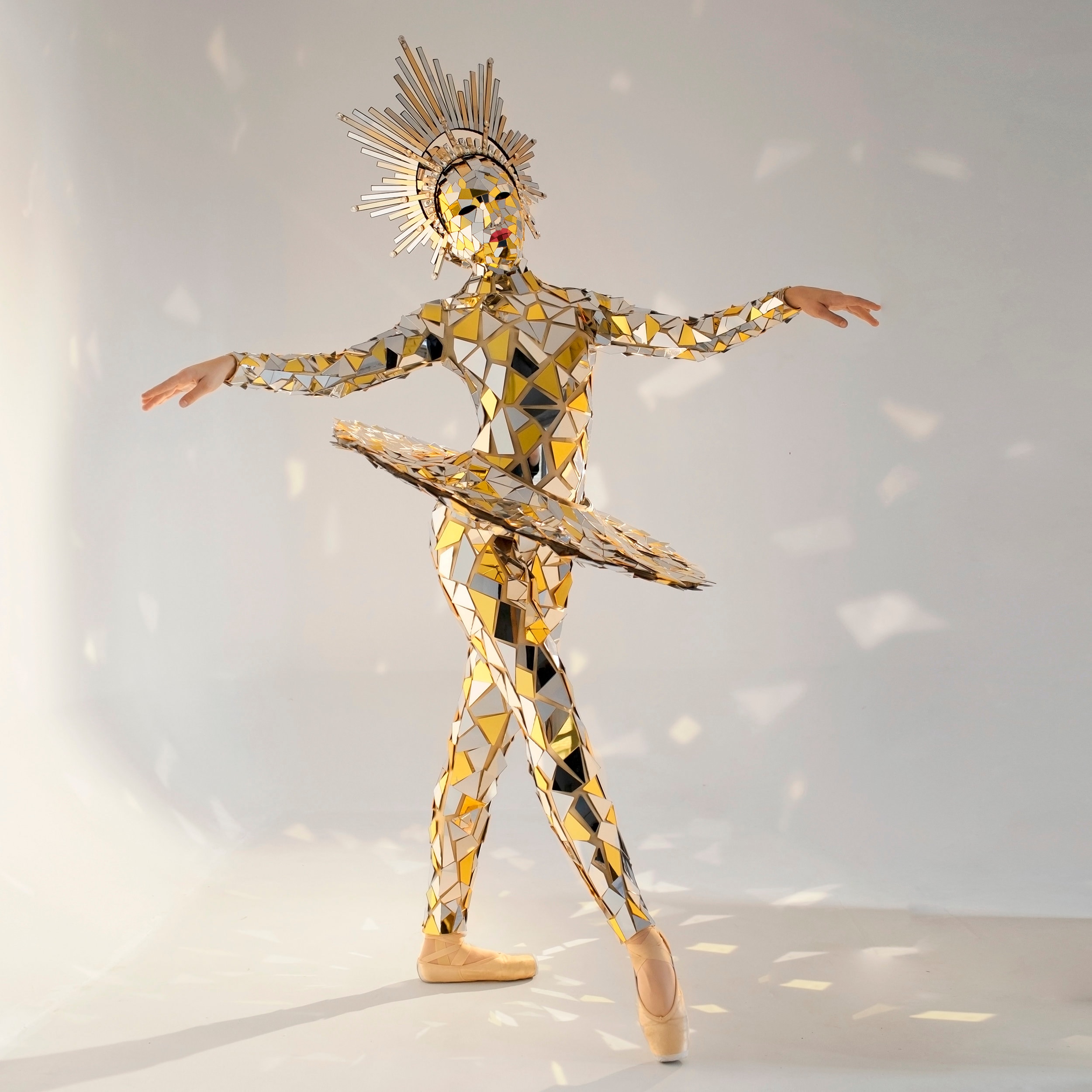 gold ballerina dress Tera Sequin Fringe Crochet Dress – Retrofete main image 0