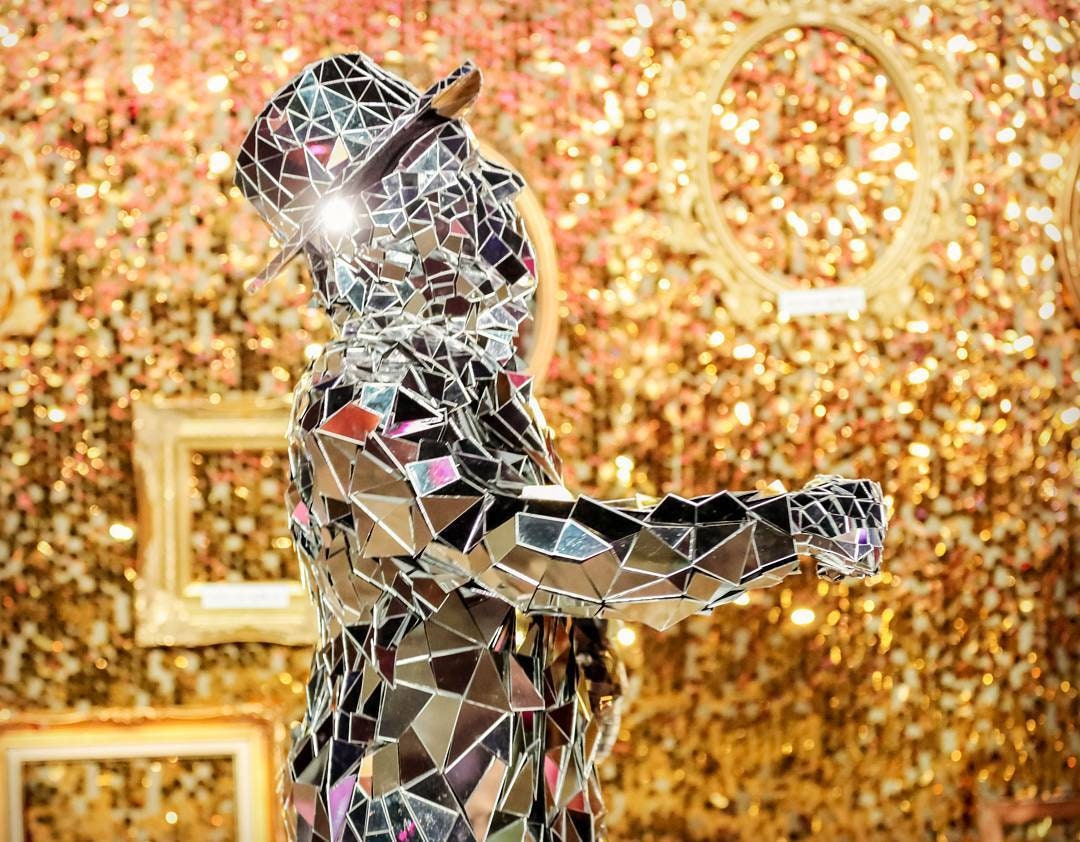 Disco Ball Suit Silver Mirror Man Performance Costume by Etsy