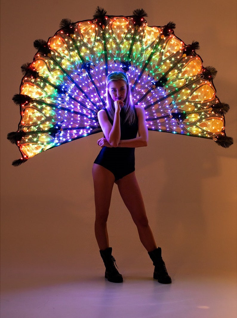 Quarantine Offer Smart LED Peacock Fan Tail costume 650 leds by ETEREshop /_P15
