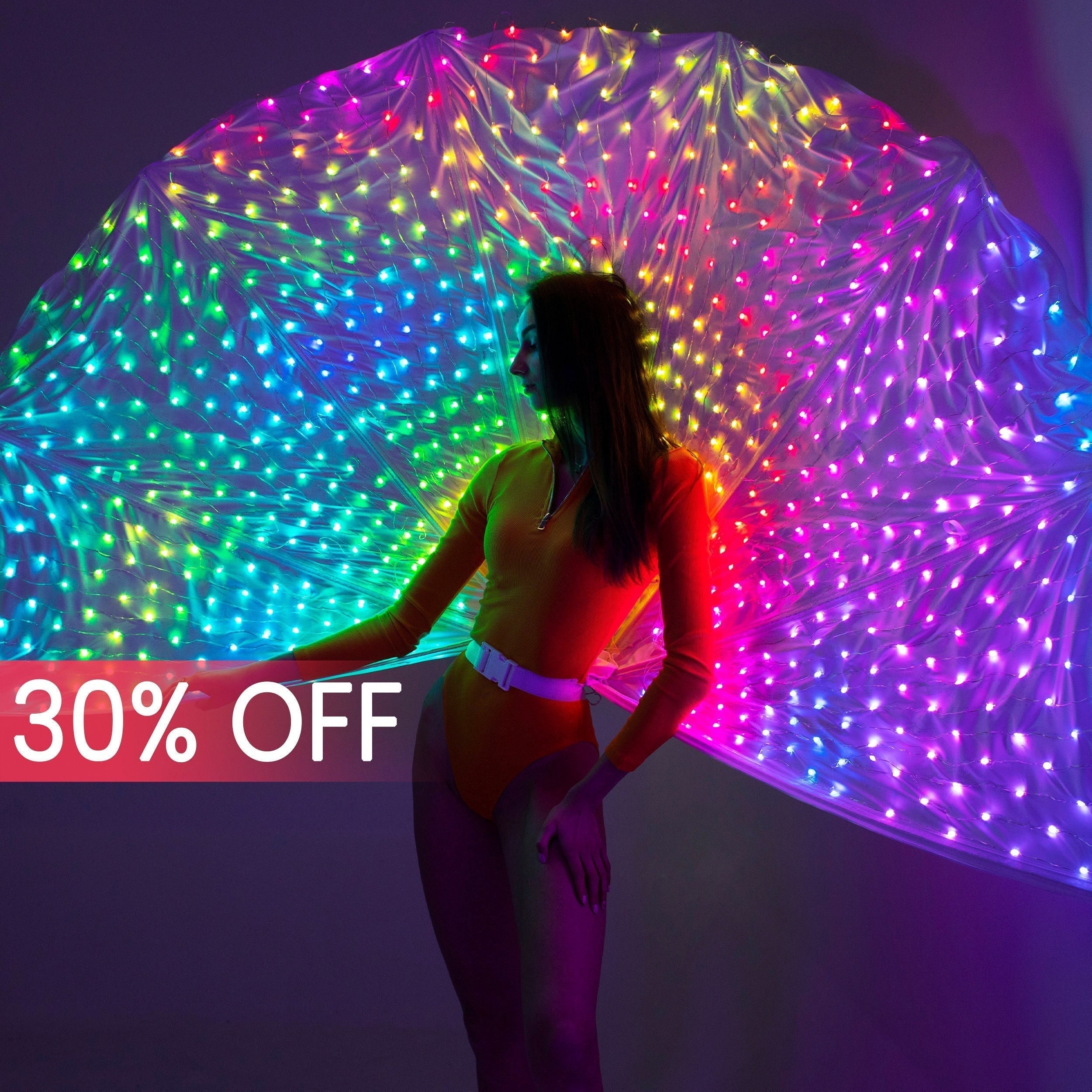 Smart Pixel Peacock Fantail Costume With 700 Leds / Festival -
