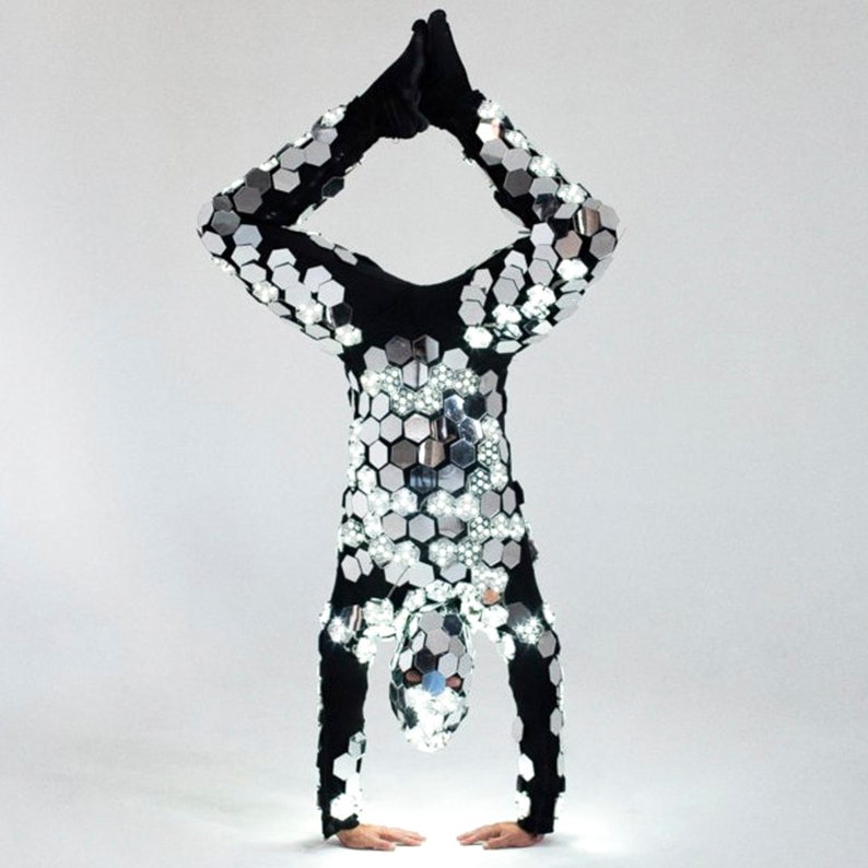 LED Mirror Dance costume Mirror LED style _M54 Etsy