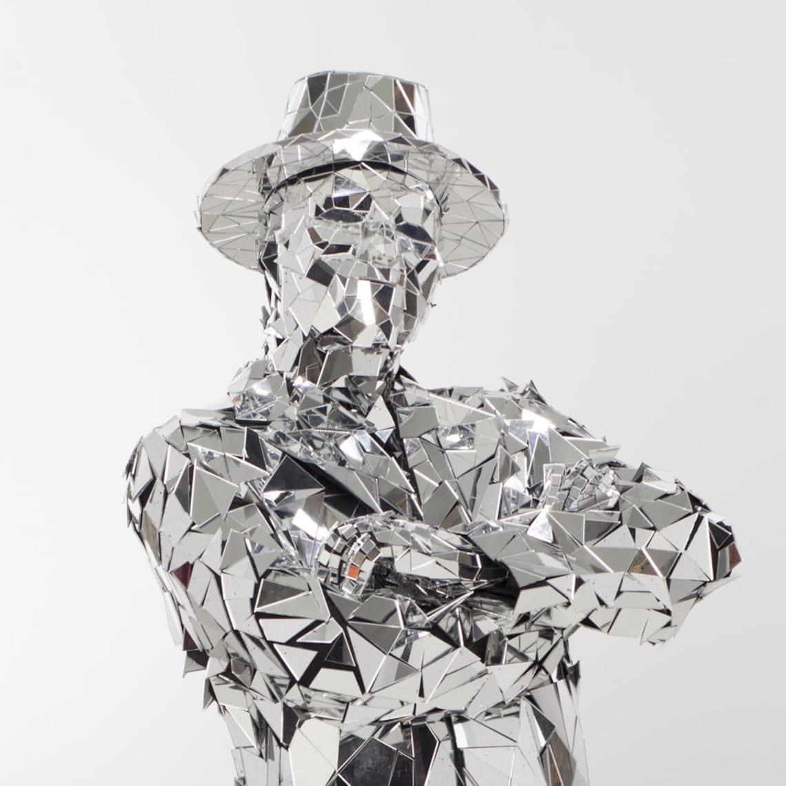 Disco Ball Suit Silver Mirror Man Performance Costume by Etsy