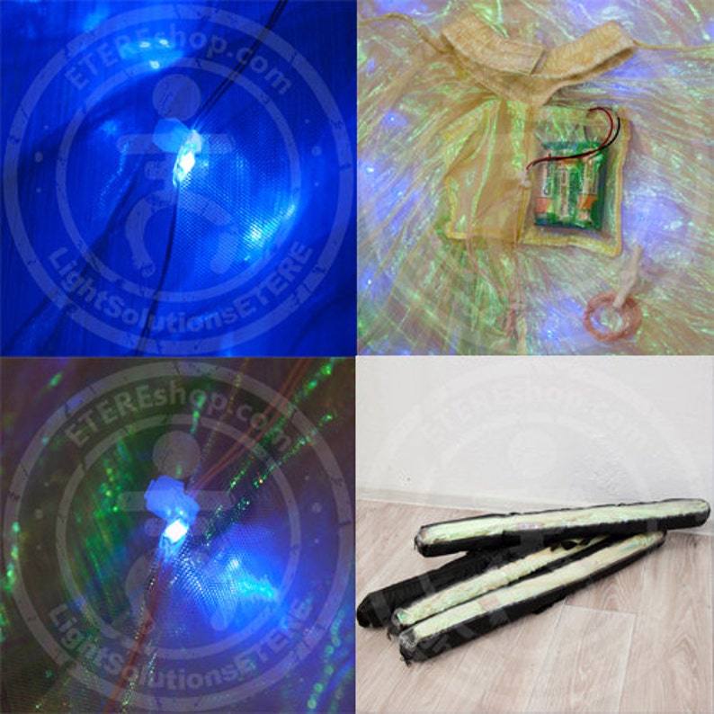 LED Bellydance Wings Pas de Bleu 200 LEDs MIX color /_B02