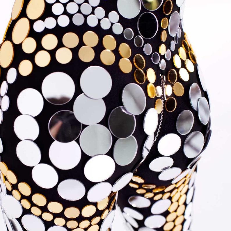 Disco Ball Kitty Glitter Sparkly Mirror Bodysuit Etsy