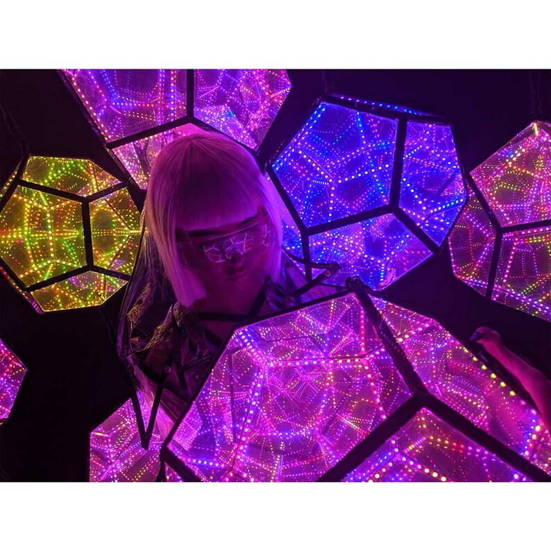 Infinity Mirror Smart LED Dodecahedron by _N13 Etsy