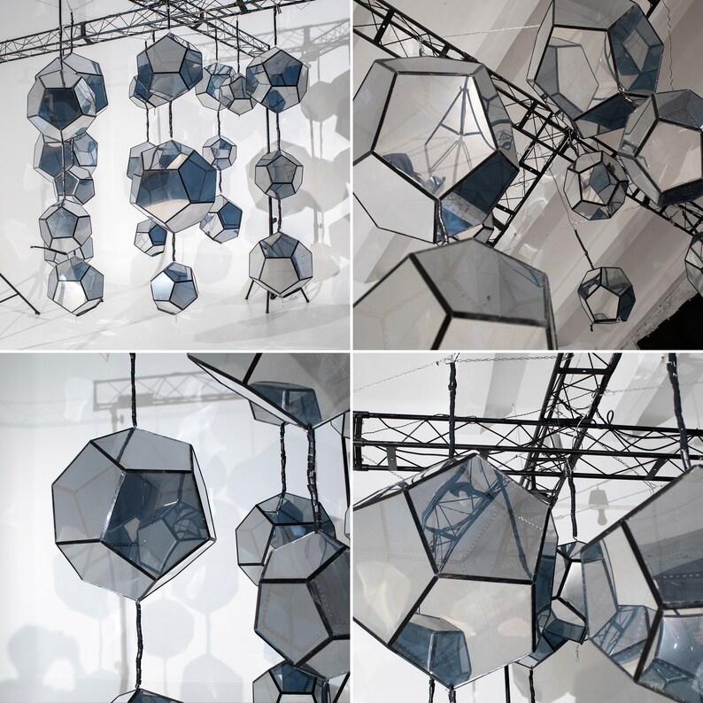 LED Infinity Mirror Dodecahedron Cloud by Etsy