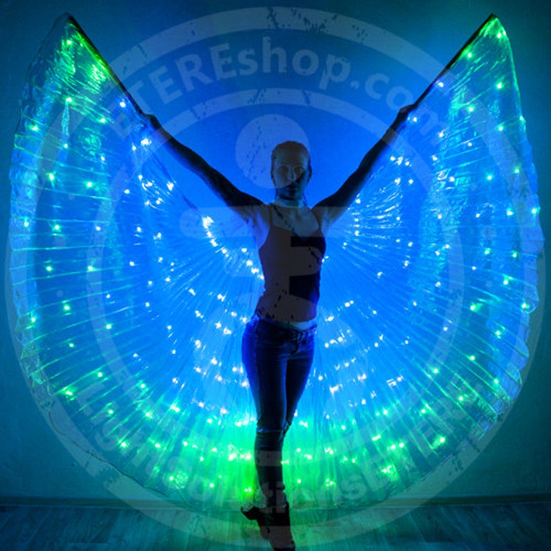 LED Bellydance Wings Pas de Bleu 200 LEDs MIX color /_B02