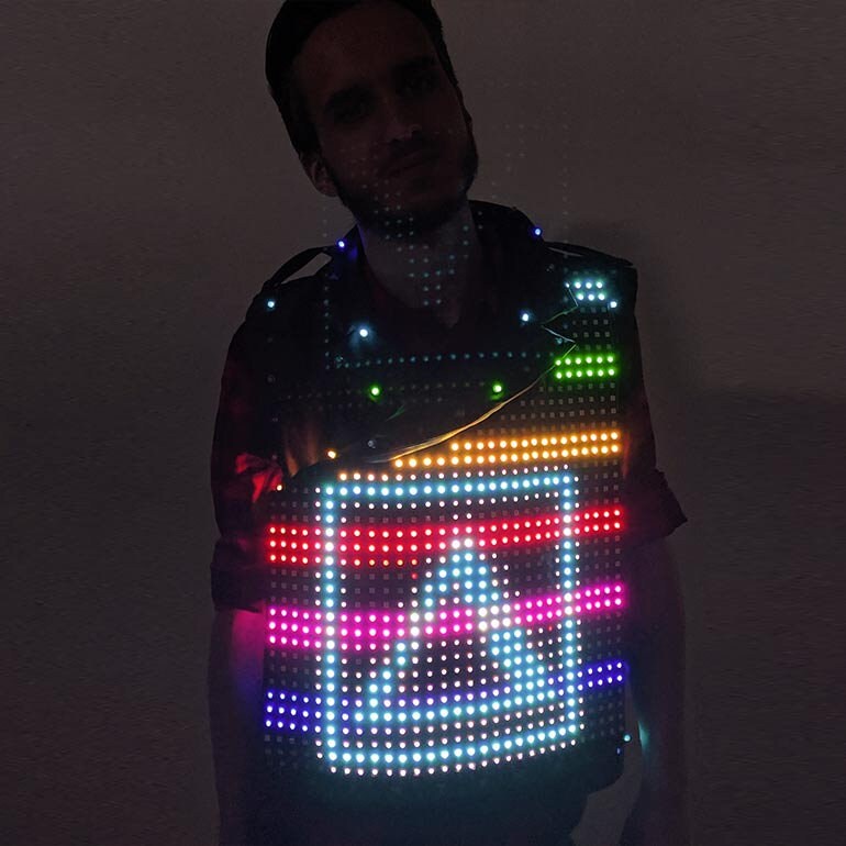led rave vest