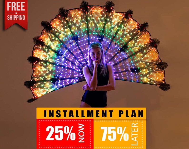 Quarantine Offer Smart LED Peacock Fan Tail costume 650 leds by ETEREshop /_P15