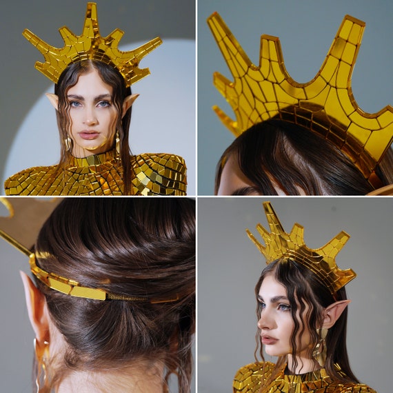 Gold Mirror Lady Gaga Style Crown by ETERESHOP _M73-2 - Etsy