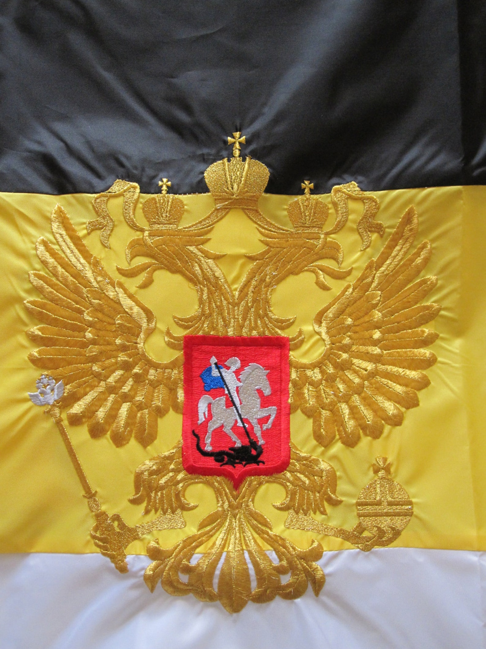 Russian Imperial Flag 30x48 75x120cm embroidered | Etsy