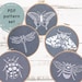 PDF embroidery pattern set insect patterns hand embroidery | Etsy