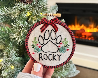 Pet Ornament Personalized Embroidery Kit