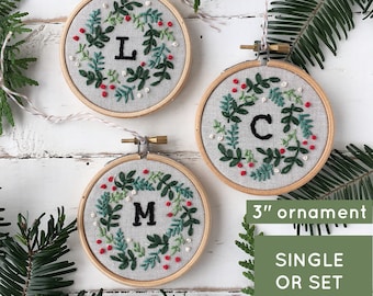 Christmas Ornament Embroidery Kit