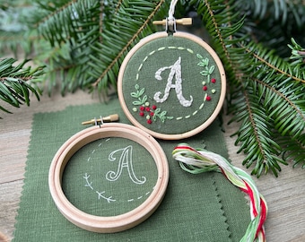 Christmas Embroidery Ornament DIY Kit