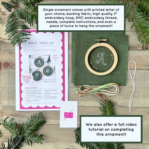 Christmas Embroidery Ornament DIY Kit image 6