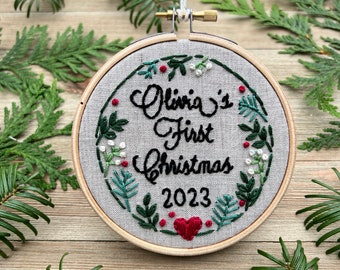 Baby’s First Christmas 2023 - DIY Ornament Embroidery Kit