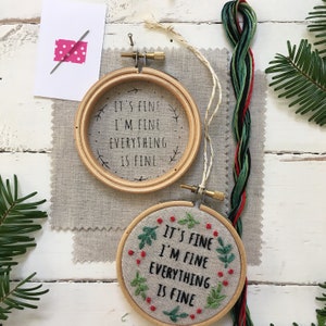 Funny Christmas Ornament Kit: It's Fine. I'm Fine. Everything is Fine. image 4