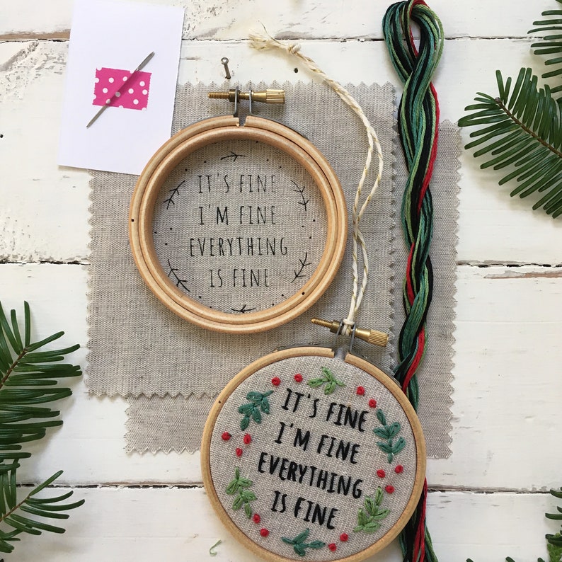 Funny Christmas Ornament Kit: It's Fine. I'm Fine. Everything is Fine. image 4