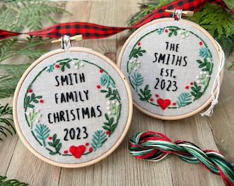 Family Christmas 2023 - DIY Ornament Embroidery Kit