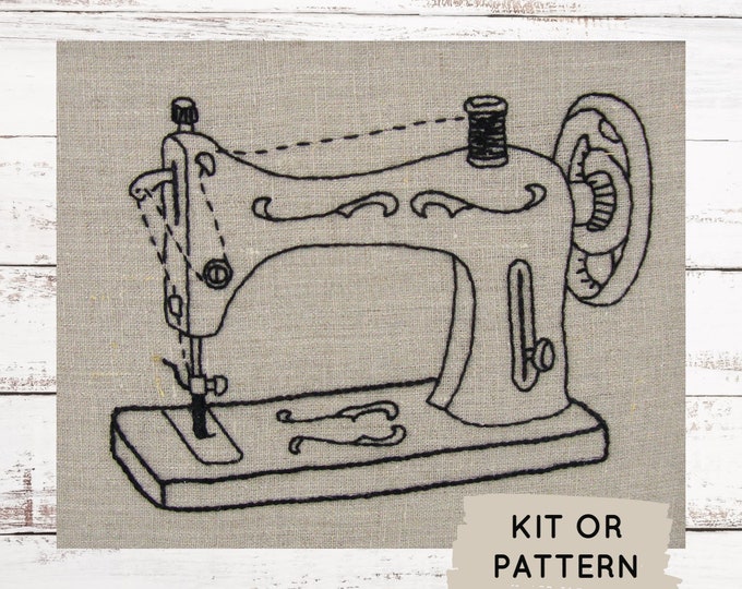 Sewing Machine Embroidery Kit Craft Room Decor or Sewist Gift Etsy