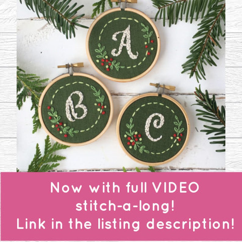 Christmas Embroidery Ornament DIY Kit image 4