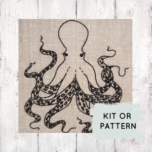 Octopus Embroidery Kit