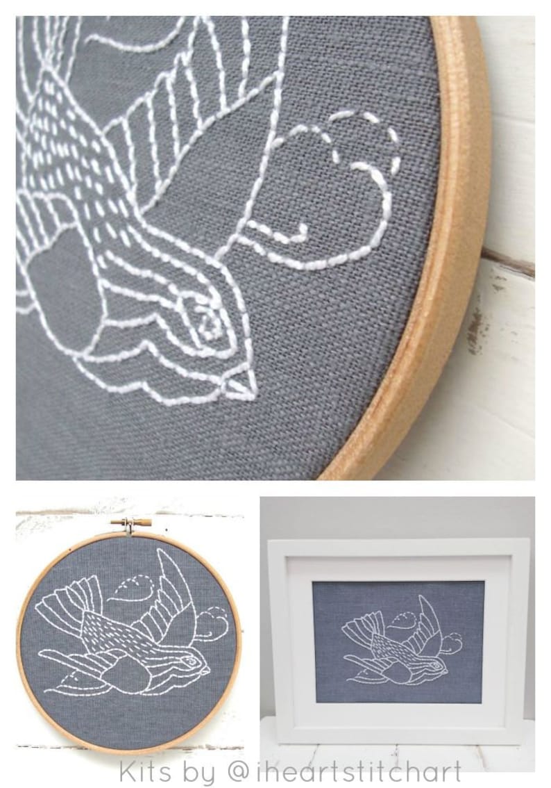 Embroidery kit tutorial embroidery hoop art embroidery kit Etsy